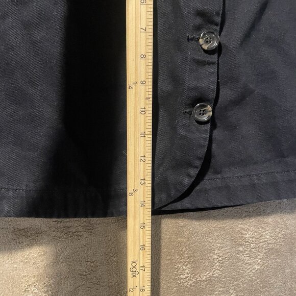 BDG Urban Outfitters Skirt Womens XS Denim Mini Black Buttons Wrap Around - Picture 5 of 6